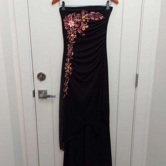 Fairweather Strapless Jump Suit with sheer overlay Size Medium - Picture 2 of 10